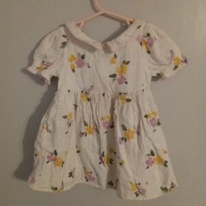 Cat & Jack White Dress with Floral Print